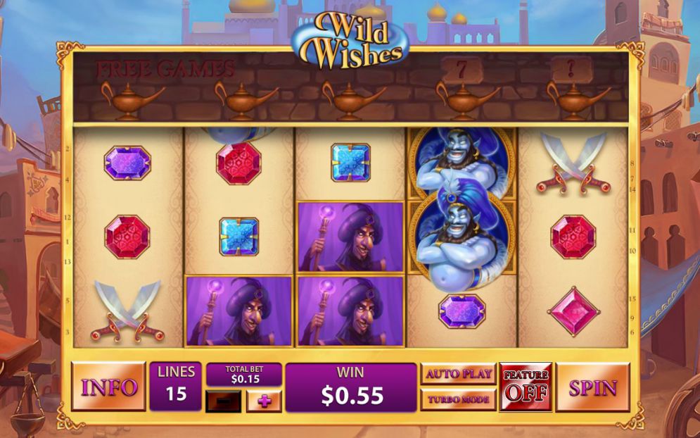 Gameplay des Wild Wishes-Slots