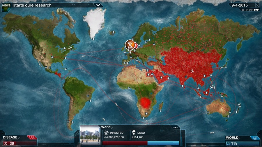 Strategiespiel von Plague Inc