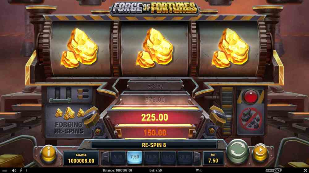 Interface e gráficos do Forge of Fortunes