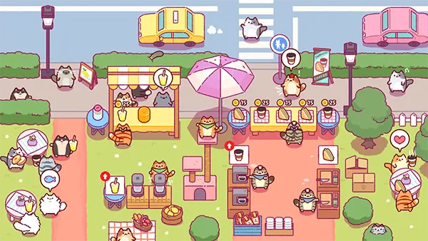 café com gatos
